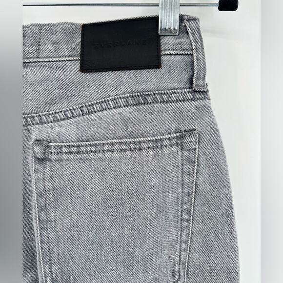 Everlane The 90’s Cheeky Jean Acid Gray Grey Ankle Cropped High Rise Button 25 - Picture 14 of 15